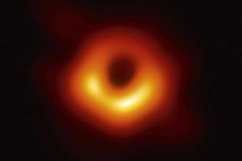 Fuzzy picture of a black hole.